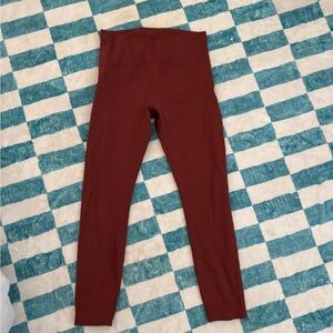 Lululemon InStill High-Rise Tight 25" Rust Red Size 8